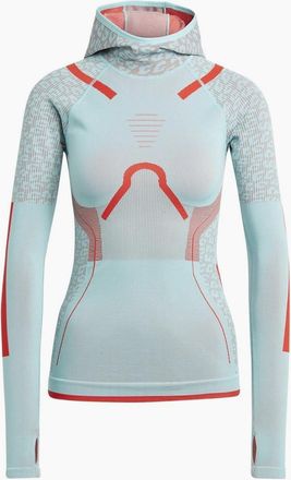 adidas Womens Funnel Neck Raglan Sleeve Tech Sweatshirt - Green - Size: 14