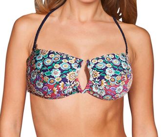 Nanette Lepore Bandeau Bikini Top In Desert Diamond