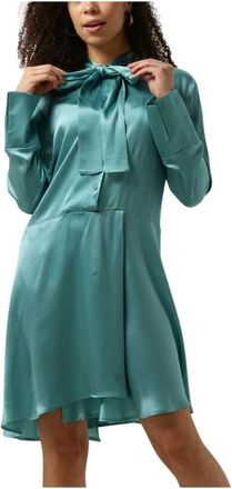 Semicouture Maya Dress in Lichtblauw - Dames - Korte kleedjes - Blauw - 2XS - Kleedjes