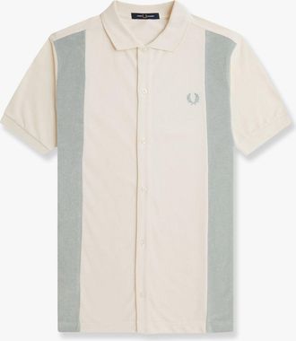Fred Perry Cotton piquet polo shirt with towel inserts - FRED PERRY - gender_Man