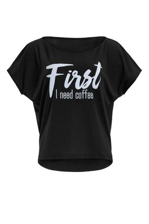 Winshape Oversize-Shirt WINSHAPE MCT002 ultra leicht, Damen, Gr. XXL, schwarz (schwarz, glitzer wei&szlig;), 50% Modal, 50% Baumwolle, U-Boot-Ausschnitt, Shirts Over