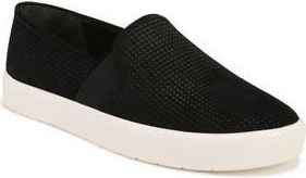 Vince Blair Slip-On Sneaker in Black Perforated Suede at Nordstrom Rack, Size 10