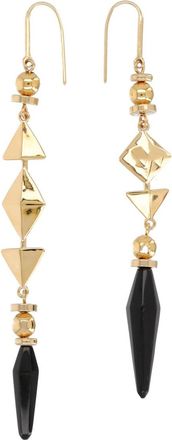 Isabel Marant Ida Geometric Brass Horn Earrings