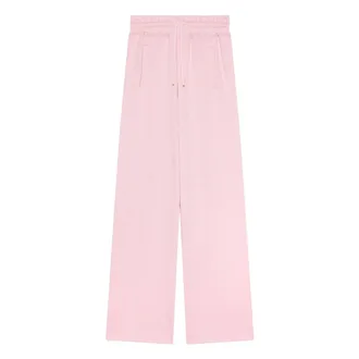 GCDS Gcds, Broeken, Dames, Roze, XS, Katoen, Lounge Logo Trackpants