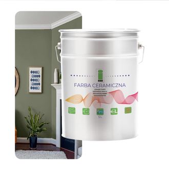 OEM Pintura Cer&aacute;mica Para Paredes, Lavable, Verde Oliva, 5l, Resistente A Las Manchas