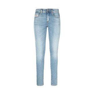 Diesel Slim Fit Jeans, female, Blue, W25, Stylish Denim Jeans with Metal Details