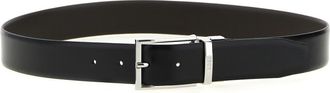 HUGO BOSS Black/Brown Reversible Textured Belt