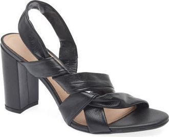 Koko + Palenki Brandy Slingback Sandal in Black Leather at Nordstrom, Size 10Us