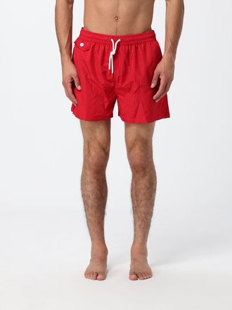 Kiton Shorts da mare in poliestere con vita elasticizzata