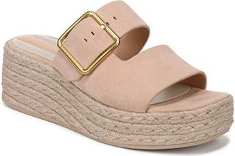 Franco Sarto Taziana Platform Wedge Sandal in Papaya Suede at Nordstrom, Size 6.5