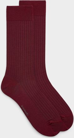 Bleuforêt Mens Solid lisle socks