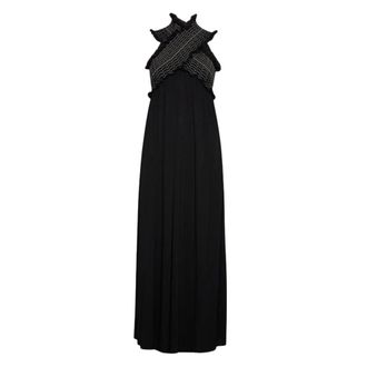 Dondup Elegante Jurk voor Vrouwen - Dames - Maxi kleedjes - Zwart - S - Kleedjes
