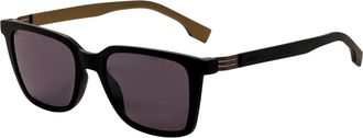 HUGO BOSS Mens 53mm Black Beige Sunglasses BOSS1574-S-0WM-53