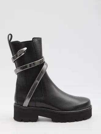 Rene Caovilla Juniper 45 Biker Boots