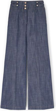 Motivi Straight Jeans - Dames - Loose Fit Jeans - Blauw - L - Katoen - Jeans