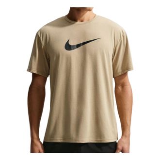 Nike Swim Hydroguard Dri-FIT UV Short Sleeve T-shirt Parachute Beige White NESSG523-241