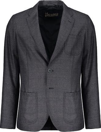 Herno Single-breasted Elegant Dark Gray Jacket