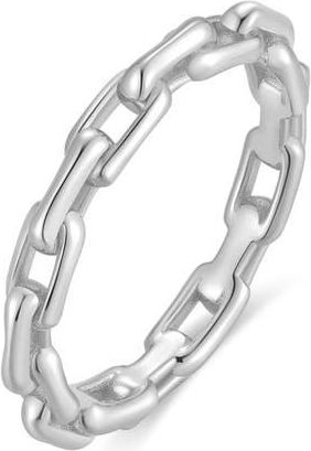 Ania Haie Paper Clip Band Ring in Silver at Nordstrom, Size 7