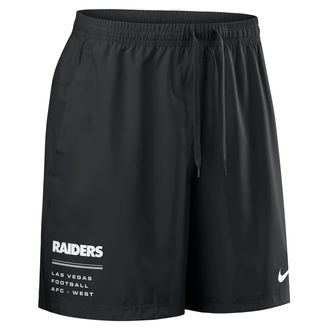 Nike Las Vegas Raiders Nike Mens NFL Woven Shorts in Black | 04PW00A8D-YSJ