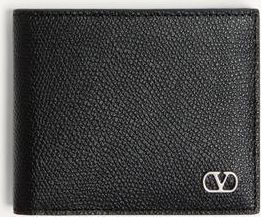 Valentino Garavani Portafoglio Valentino Garavani VLogo Signature In Vitello Granato Uomo NERO UNI