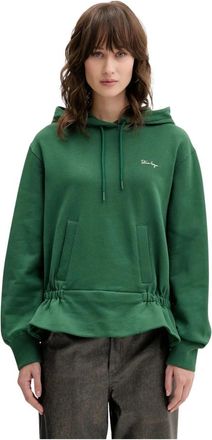 Stine Goya Hooded Sweatshirt - Dames - Hoodies - Groen - XS - Katoen - Hoodies & sweatvesten