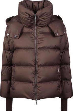 Add Mantella Corta in Piuma - - Jackets - Donna - Marrone - M