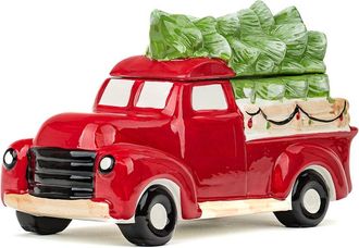 10 Strawberry Street Christmas Truck Cookie Jar