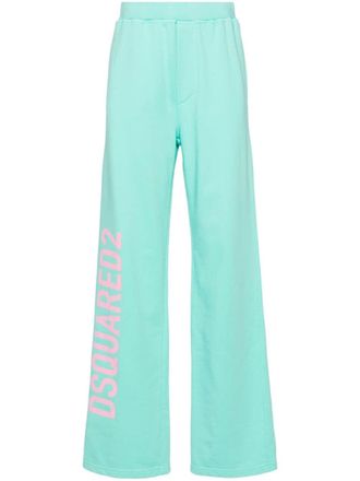 Dsquared2 Katoenen trainingsbroek met logoprint - Groen