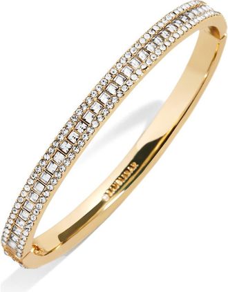 BaubleBar Helena Crystal Bangle in Clear at Nordstrom