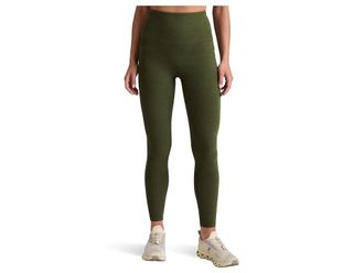 Beyond Yoga Spacedye Out Of Pocket High-Waisted Midi Legging Womens Casual Pants Army Green Heather : 2XL (US Womens 18-20) 25