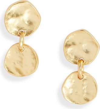 Karine Sultan Medallion Drop Earrings in Gold at Nordstrom