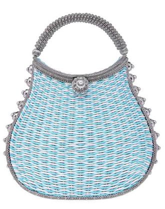 Mae Cassidy London Poolside Aqua Mint Nimmi Picnic Purse