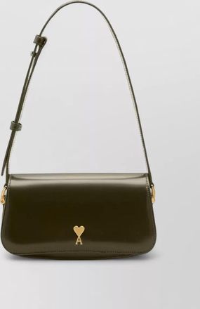 Ami shoulder bag heart studs gold hardware