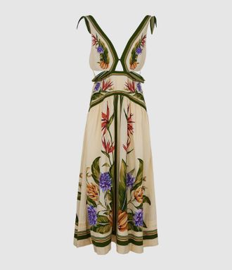 Farm Rio Robe Tropical Scarf Sand