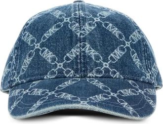 Michael Michael Kors denim baseball cap - women - Cotton/Cotton/Polyester - One Size - Blue