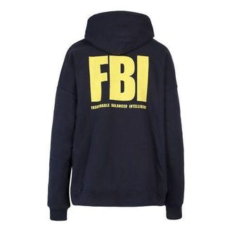Balenciaga (WMNS) Balenciaga Year Of The Tiger FBI Revesible Hoodie Navy 682144TLVM44084