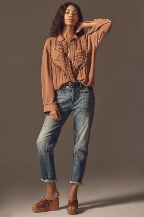 Pilcro The Wanderer Mid-Rise Relaxed Jeans by Pilcro