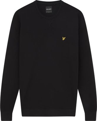 Lyle & Scott Sweatshirt met ronde hals - Heren - Sweatshirts - Zwart - M - Katoen - Hoodies & sweatvesten
