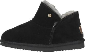 Warmbat Willow Suede Pantoffel - Dames - Winterlaarzen - Zwart - 40 EU - Wol - Schoenen