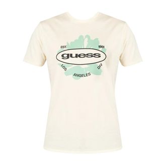 Guess T-Shirt con logo LA - - Tops - Uomo - Giallo - S