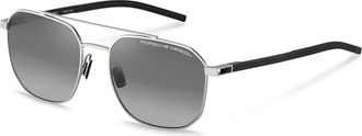 Porsche Design P8988 C175 Mens Sunglasses Silver Size 56