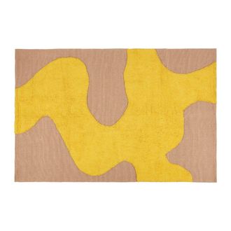 Maisons du monde Alfombra de yute tejida de algod&oacute;n bicolor 160x230 cm