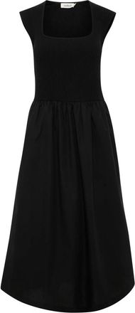 Soaked In Luxury Phoebe Zwarte Jurk met Ruchedetail - Dames - Casual kleedjes - Zwart - 2XL - Kleedjes