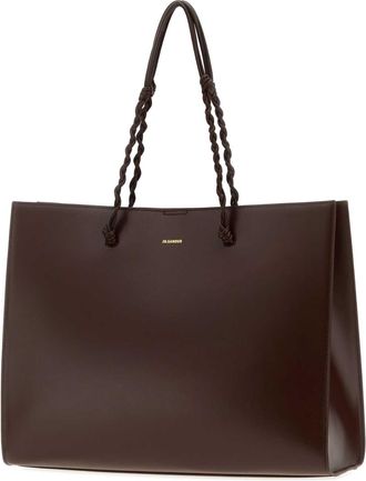 Jil Sander Womens Tangle Tote Brown Calf