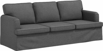 vidaXL Sof&aacute; Gris Oscuro 201 X 80 X 85 Cm Tela Vidaxl