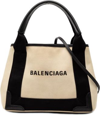 Balenciaga Pre-owned Balenciaga Canvas Navy Cabas XS LDMIIDAIFJG0RNP9