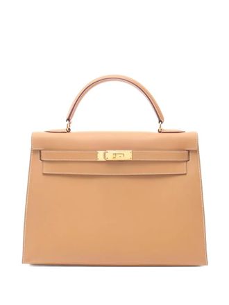 Herm&egrave;s 1994 32 Kelly top-handle tote bag - women - Calf Leather - One Size - Neutrals