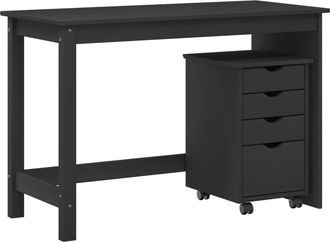 vidaXL Juego De Escritorio Y Gabinete 2 Uds. Gris Vidaxl