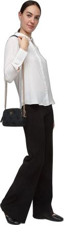 Guess Womens Crossbody Bag Coal Logo Polyurethane Crossbody-bags