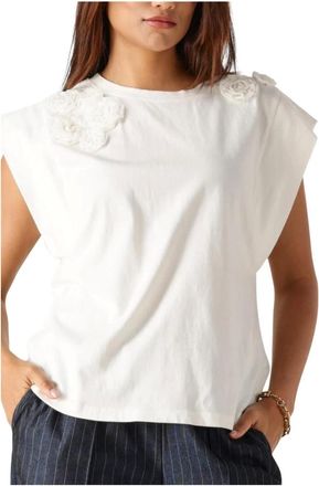 Aaiko Dames, Tops, Wit, Maat: XS Denim